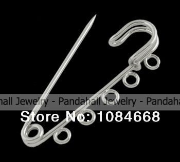 Iron font b Kilt b font Pins Platinum Color about 16mm wide 50mm long hole 3mm