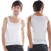 Stylish 2015 New Summer Mens Slimming Body Shaper Belly Fatty Sport Exercise Vest Corset gym top