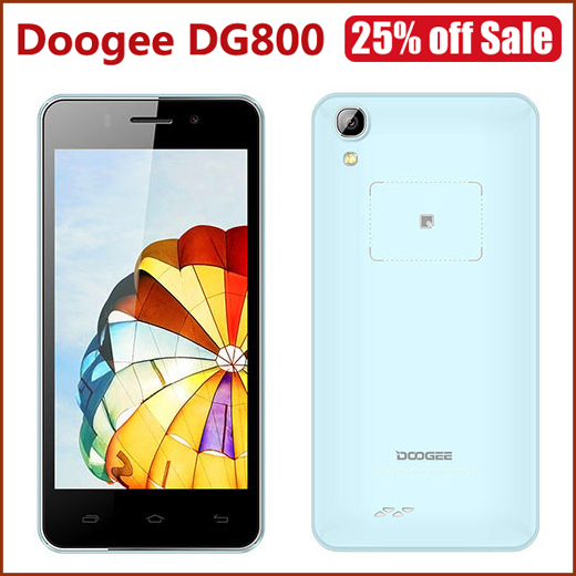 Original DOOGEE DG800 Unlocked 4 5 Android 4 4 2 MTK6582 Quad Core 1 3GHz Quad