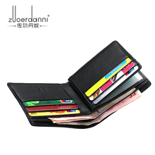 43 ZEDN Men s Driver s License Wallets Short Designer Genuine Leather Soft Purses Multi Card