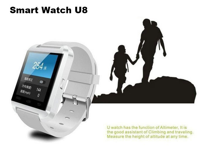 Bluetooth Smart Watch WristWatch U8 UWatch Unisex for Samsung Xiaomi Huawei S4Note 2Note 3 HTC LG Android Smartphones 2015 New