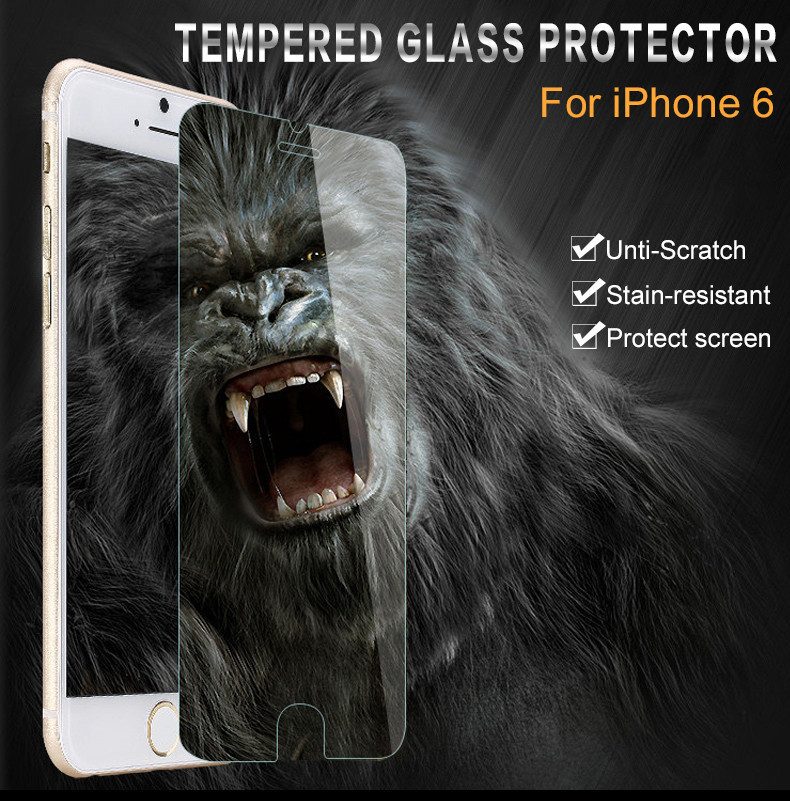 2 Pieces For iphone 6s Tempered Glass Screen Protector Film For font b Apple b font