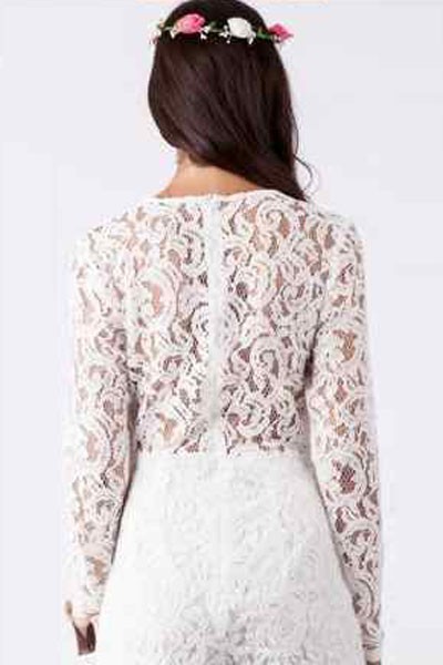 White-Alluring-Deep-V-Neck-Long-Sleeve-Lace-Romper-LC60071-1-1
