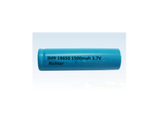 Richter Brand IMR Rechargeable Battery 18650-1500mah-3.7v  for Consumer Electronics