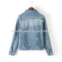 2014 Spring Winter Fashion Cool Ladies Denim Jacket Women Coat