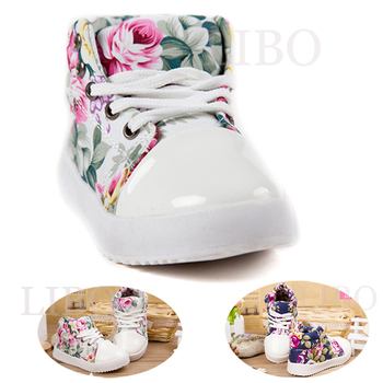 Обувь с корейскими цветкаи Мягкие тапки из холста для принцессы 2014 весная осеняя новинка для девушки Детская обувь из хлопка Туфли свободного покроя