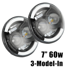 7 Inch 4D Osram 60w LED Fog Light for Land Rover Defender Jeep