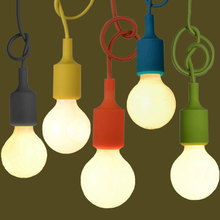 DIY Edison light bulb rope lamp