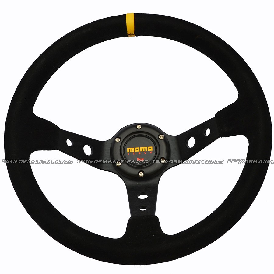 MOMO Suede Racing Car Steering Wheel Universal