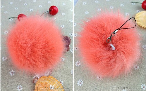 5pcs fake fur pompoms D8 for beanies hatsiphonekeybagscap DIY faux fur balls artifical fur pom poms free shipping (1)