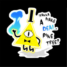 Gravity falls waterproof pvc sticker for kids notebook diary Computer laptop phone suitcase bubble sticker