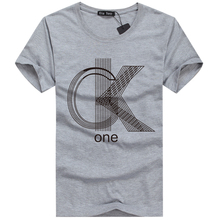 S 5XL mens t shirts fashion 2015 casual short sleeve animal letter printed cotton men tshirt