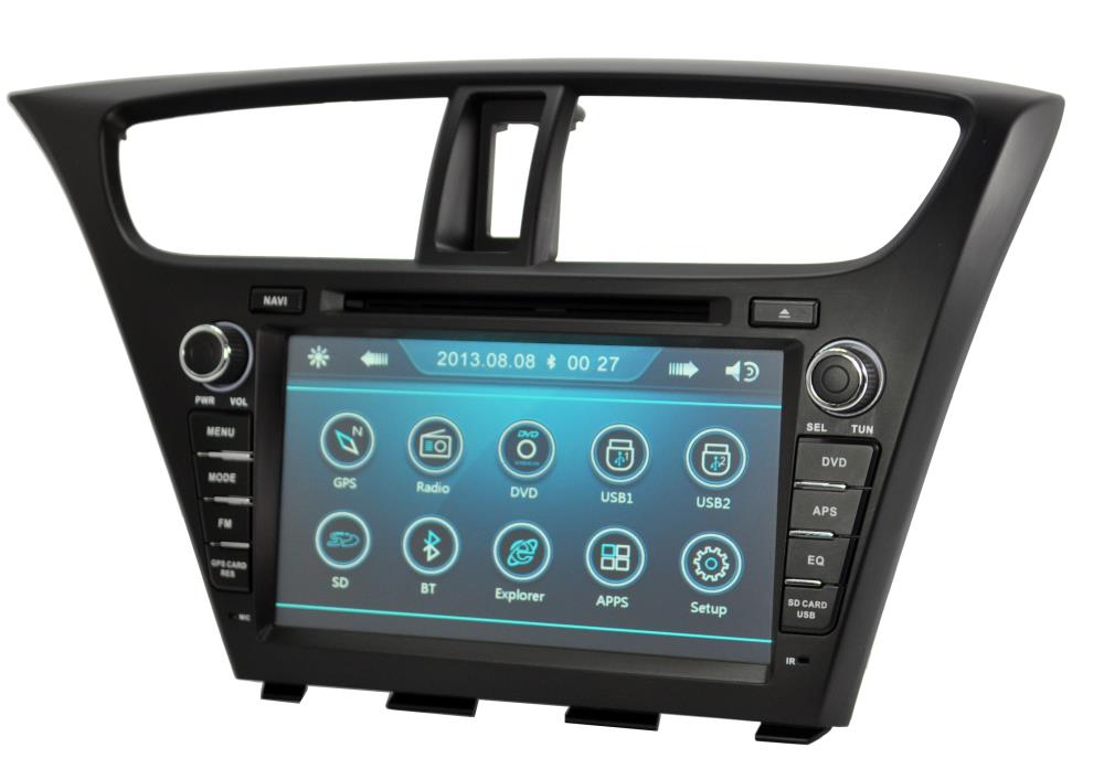 Car dvd player with gps for honda civic #3