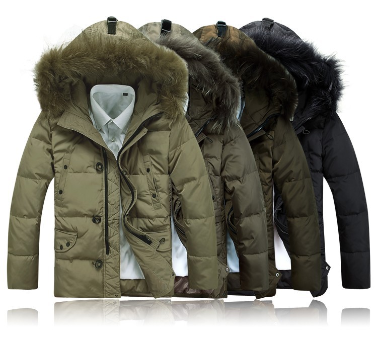 New 2013 Winter Jacket men Fashion Men's thicking coat overcoat outwear winter Fur Collar Duck Down Jackets Coat Free shipping