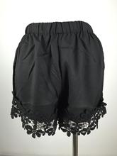 Summer Style Women s Casual Sexy Black White Shorts For Women Lace Trim High Waist Shorts