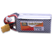 LiPo Battery 11.1V 1500Mah 3S 40C T XT60 Plug For RC Quadcopter Drone Helicopter Car Airplane Toy Part Li-Polymer Free shipping