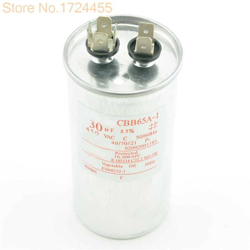 CBB65 30UF 450V start capacitor 30UF CBB65A 1 explosion proof air