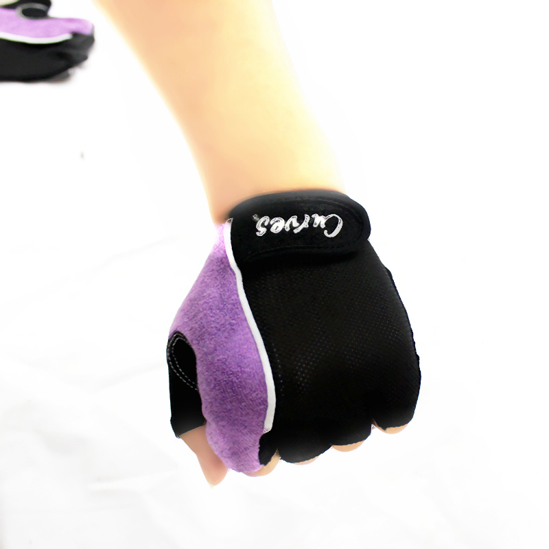 Women Gloves Purple horizontal bar dumbbell exercise fitness gloves ladies gloves sports gloves