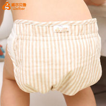 Natural 100 Cotton Waterproof Baby Diaper Pants Baby Training Pants Belly Protected