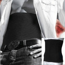 Mens Male Slimming Lift Body Shaper Tummy Belt Underwear Waist Support Black