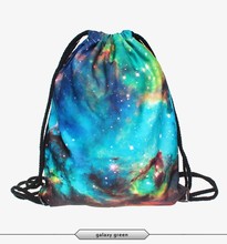 Newest 2015 Women’s Daypacks Printing Bags for Beach Mochila Feminina Harajuku Unisex Drawstring Bags Men’s Backpacks