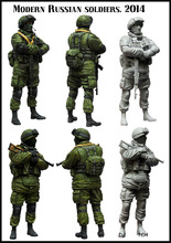MODERN RUSSIAN SOLDIERS (2 Model) 1/35 Resin Model Kit Free Shipping