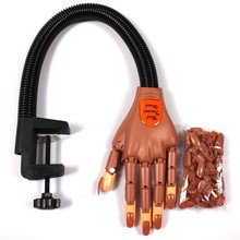 2015 Hot Original Supply Flexible Rotate like Human Fingers Personal Salon Nail Trainer Training Practice Hand
