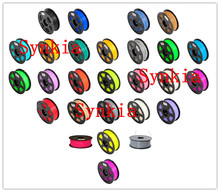 Wholesale Synkia 20kg/lot 1.75mm ABS/ PLA Filament 3D Printers Filament 20 Colors Mix Print Accessories