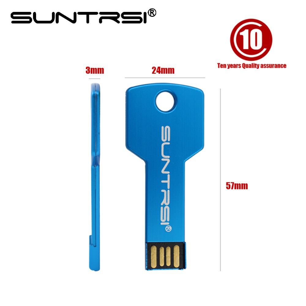 Suntrsi usb flash drive USB 2 0 Pen Drive 32gb 16gb 8gb 4gb pendrive waterproof Metal