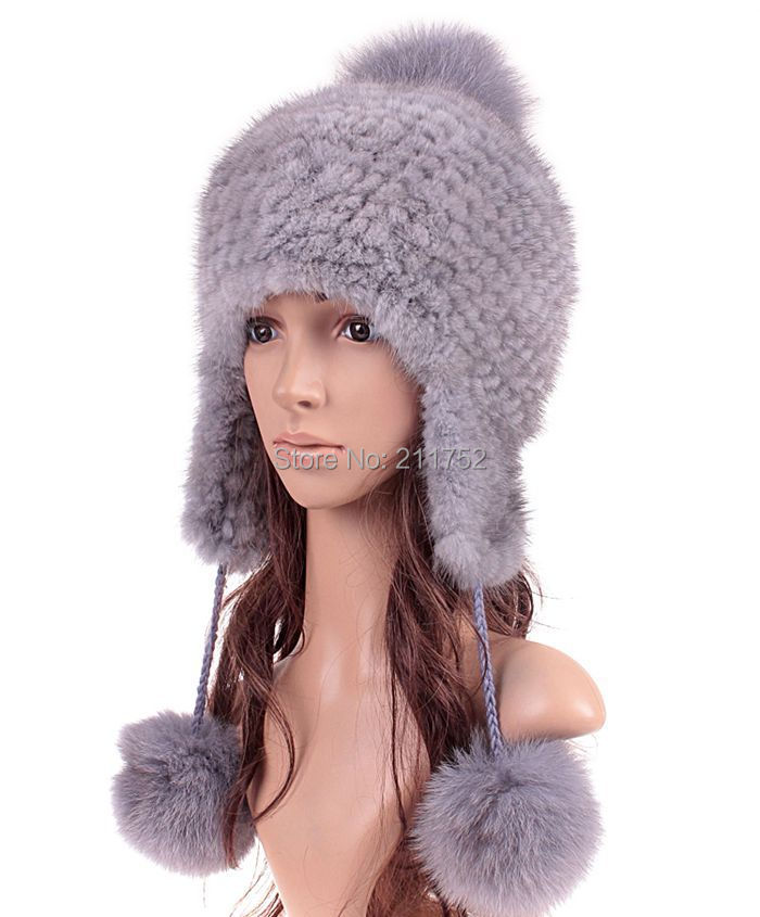 Real mink fur hat Beanie ski cap head warmer headgear hottest Skull womens' hat winter good gift earwarmer