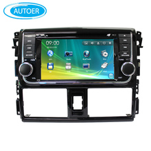 Wince 6.0 7 inch screen 2 DIN Car DVD player Radio stereo for toyota vios with SWC BT USB DVD GPS analog TV free map ipod 2014