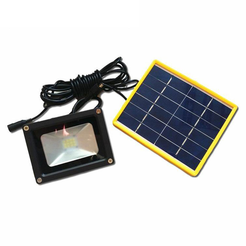 Waterproof Solar powered LED Street Flood Light with 5M Wire+2200mA Battery Use in Outdoor Wall Lamp Outdoor Led Spot Lighting