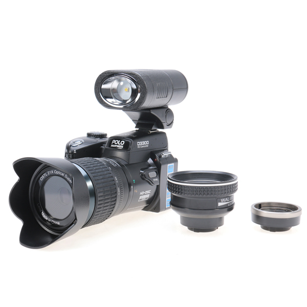 Newest Professional D3300 Digital Camera 21X Optical Zoom 16 Million Pixel Camera HD Camera Plus LED