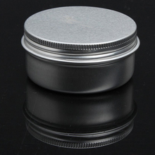JEYL Hot New Balm Nail Art Cosmetic Cream Make Up Pot Lip Tin Case Container 5 Pcs 50ml Sliver