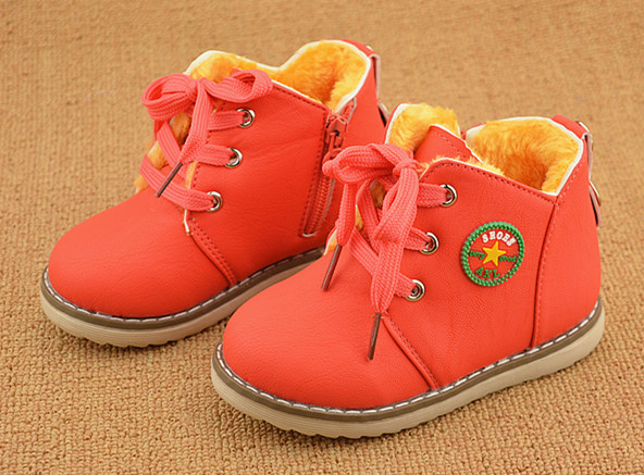 Chaussure enfant 2015 fashion winter new products kids ankle boot cute style candy colors high quality for 1-3 years hm227  