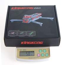 KINGKONG 260mm Wheelbase Plastic Mini Drone RC Quadcopter Frame Kit 2 Sets with LED & 10 Pair 6040 Propeller for FPV