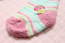 Thickening half velvet baby boys girls socks baby clothing accessories booties floor infant socks homewear 1pair