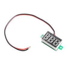 Practial Mini Digital Voltmeter DC0 100V Green Light LED Panel Voltage Meter New H1E1
