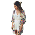 Casual Summer Style Women Chiffon Blouses Shirts Ladies Printed Tops blusas y camisas mujer kimono cardigan