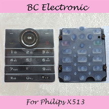 New keypad For Philips X513 Cellphone,original key button For Xenium CTX513 Mobile Phone Free shipping