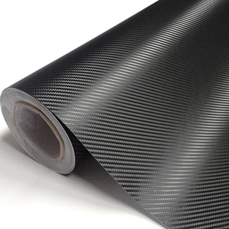 Free Shipping 127X30cm 3D Black Carbon Fiber Vinyl Film Carbon Fibre Car Wrap Sheet Roll Film