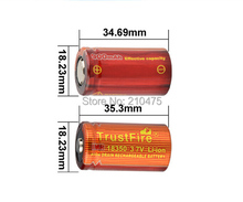 Free shipping pair E Cigarette battery TrustFire IMR 18350 3 7V 700mAh Li ion High Drain