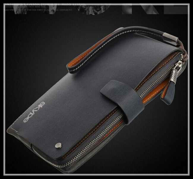 Large Capacity Genuine Leather Men Wallets Cowhide Long Design Men's Sport Wallet Clutch Male Coin Purse Hand Bags Card Holder