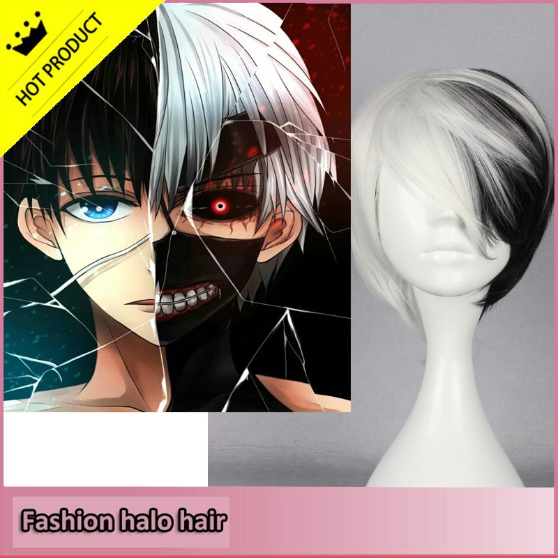 black and white cosplay wig5