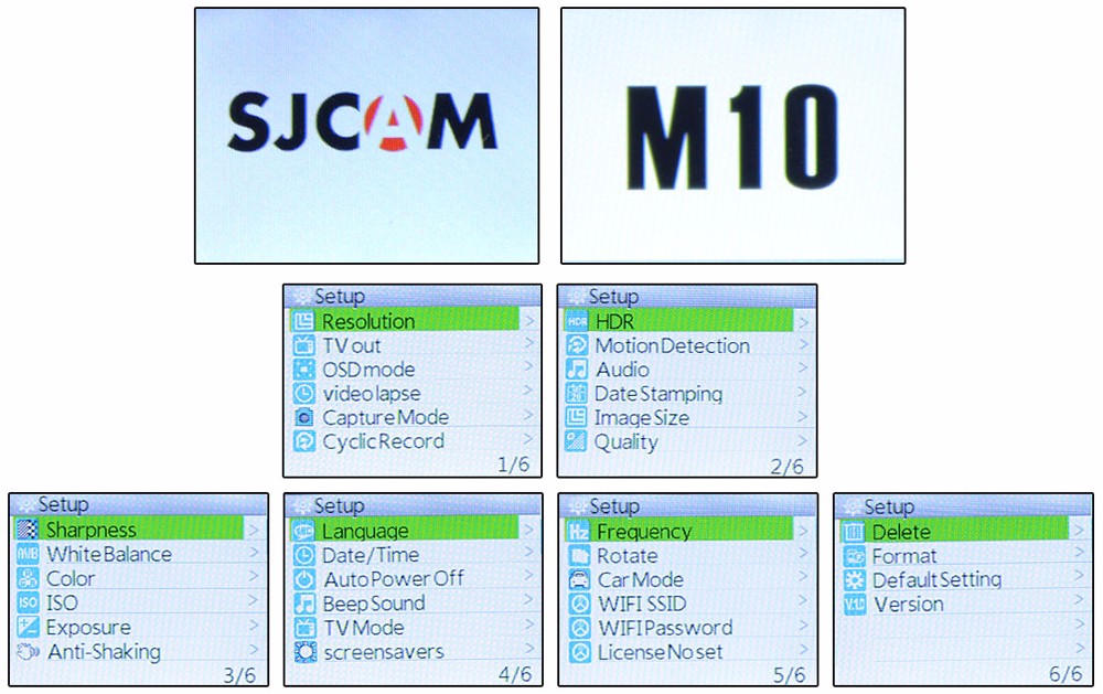 original sjcam m10 wifi mini cube action camera 14