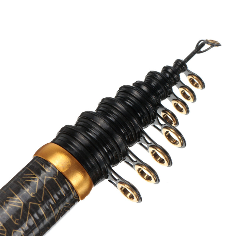 5.4m Carbon Fiber Telescopic Spinning Casting Pole Water Sea Fishing Rod Outdoor Travel Holiday Fishing Accessory Tools