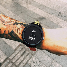 Fashion Brand HBA Leather Strap Unisex Watches Men Quartz Women Watch Sports Military Relojes Geneva Wristwatch