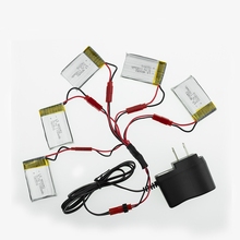 Lipo battery 3.7V 1100mAh for JJRC H11D H11C HQ898 Quadcopter Drone rc with charger plug cable 5pcs