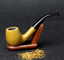 15 Tools Smoking Set 9mm Filter Wood Pipe Green Sandal Wood Smoking Pipe Tobacco Pipe SP-508-3