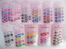 Mix Colors Mix 3 Patterns 36pcs Children Hairpins baby girl hair clips for hair headwear accessories